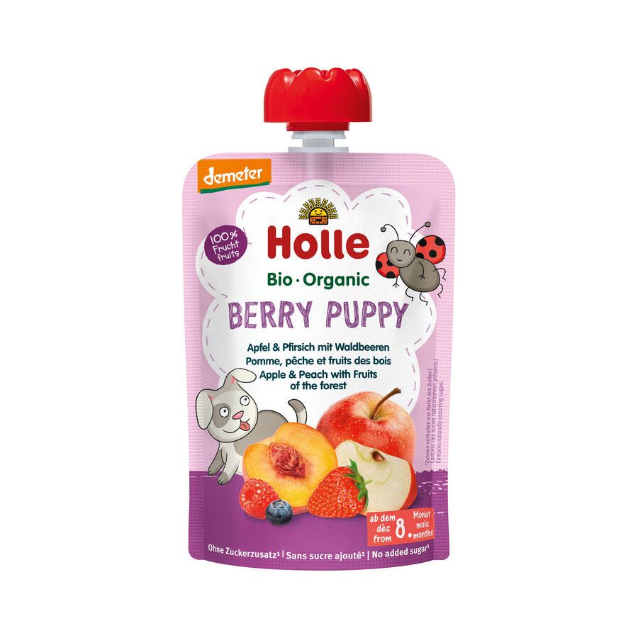 12 x Holle Organic Berry Puppy Puree