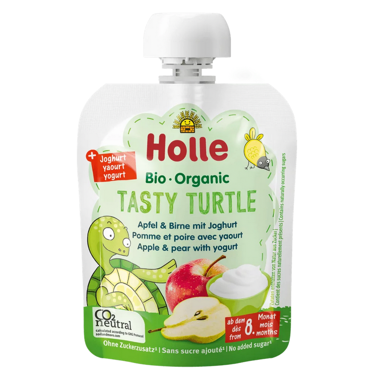 10 x Holle Organic Yogurt Tasty Turtle Pouch