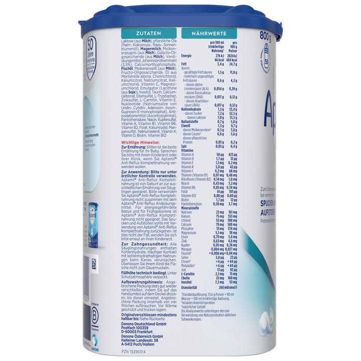 Aptamil Anti-Reflux complete food (800g)