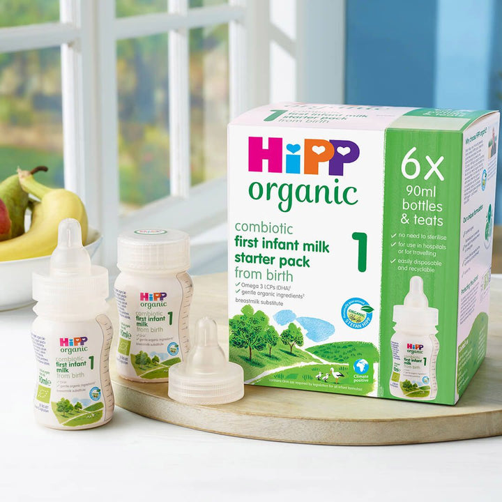 HiPP UK Stage 1 90ml Ready to Feed (pack of 6 with teats) x 6