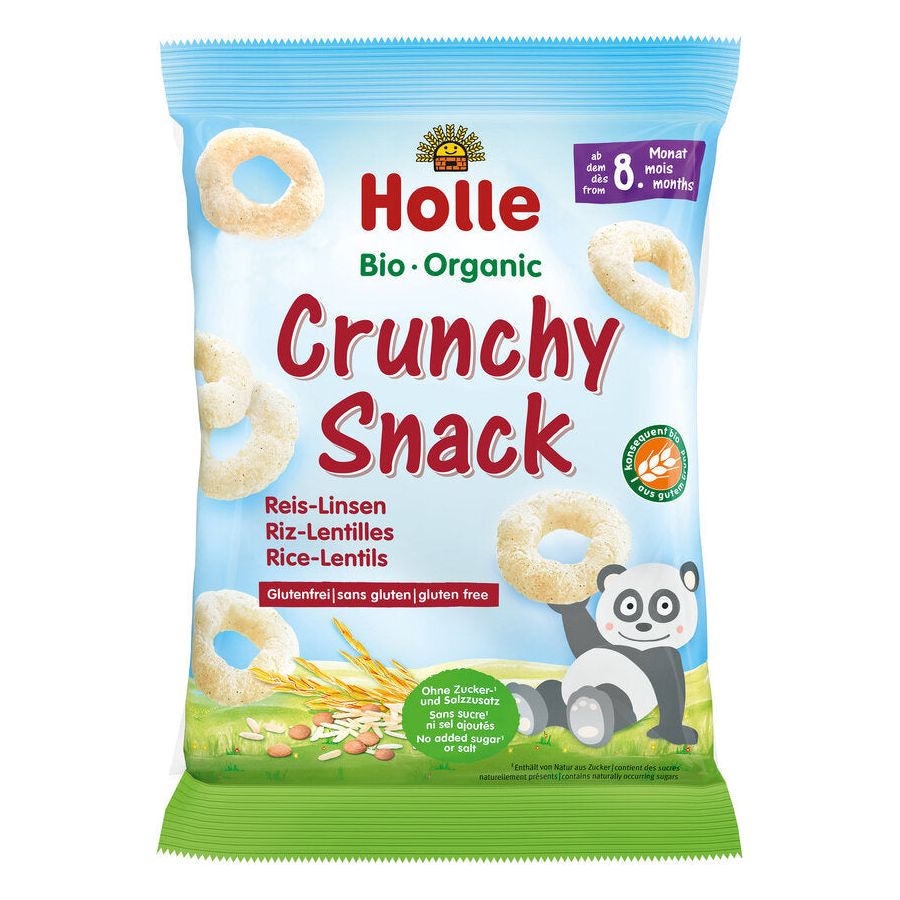 Holle Organic Crunchy Snack Rice Lentils