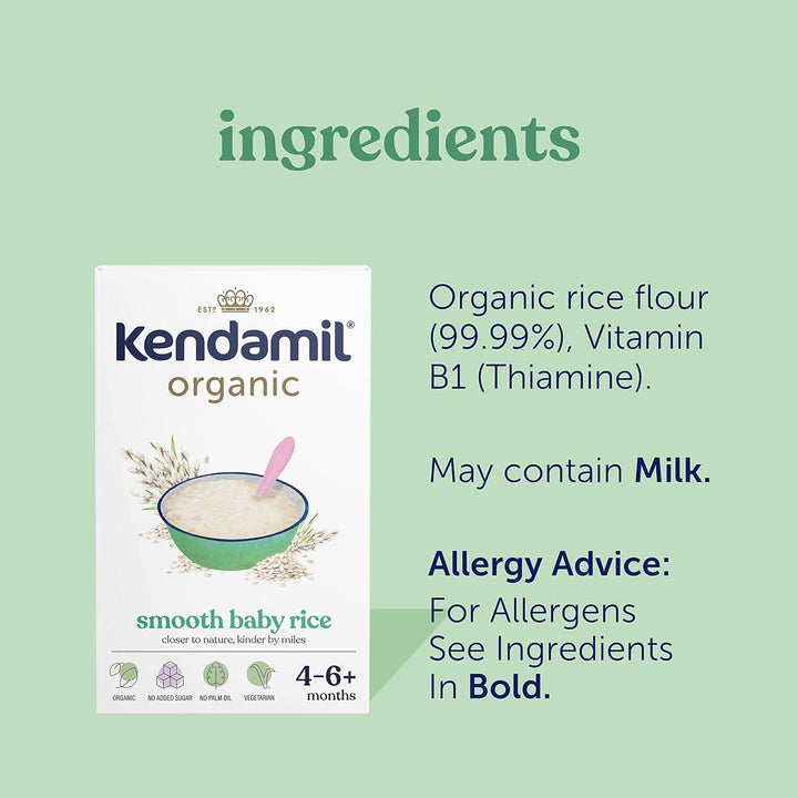 Kendamil Organic Smooth Baby Rice