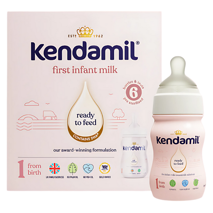 Kendamil 1 First Infant Milk Ready To Feed Starter Pack 6x70ml - 6 pack(36x RTF)
