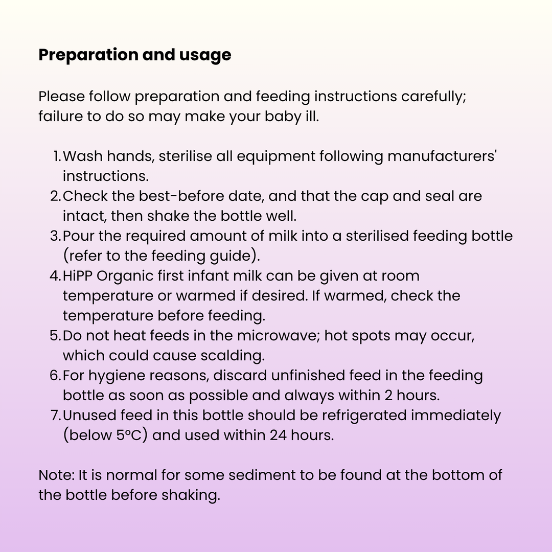 HiPP UK Stage 1 Ready to Feed (pack of 36, 200ml bottles)